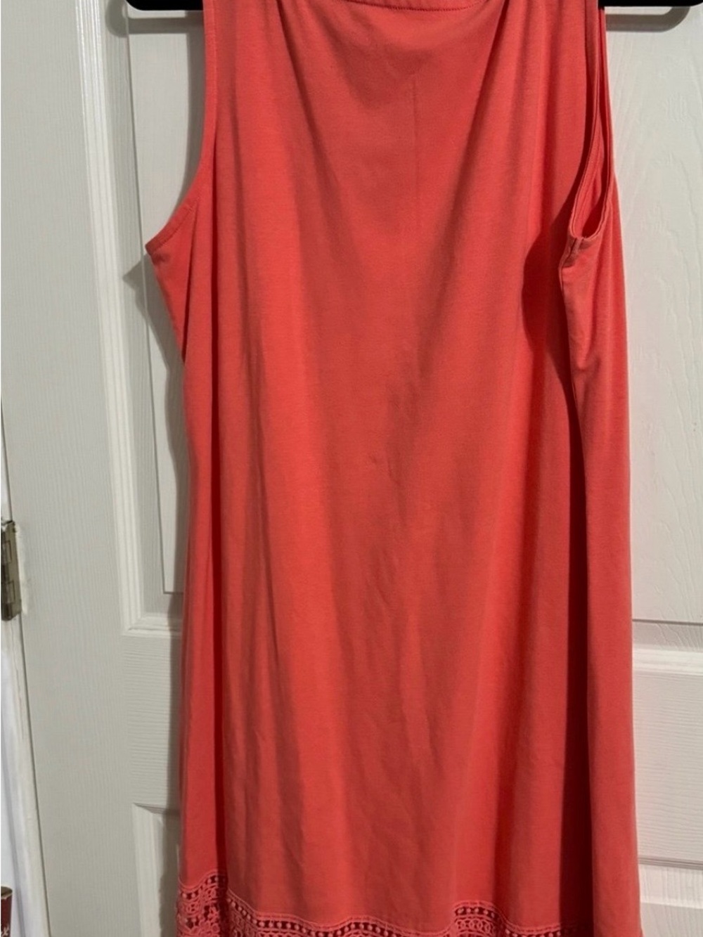 Liz Claiborne Coral Sleeveless Knit Mini Dress